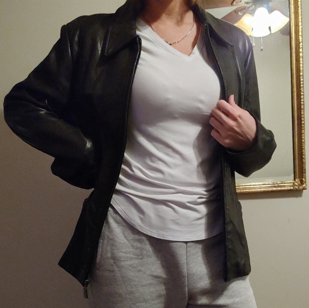 Real leather jacket